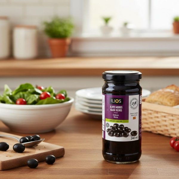 Olives noires dénoyautées Ilios